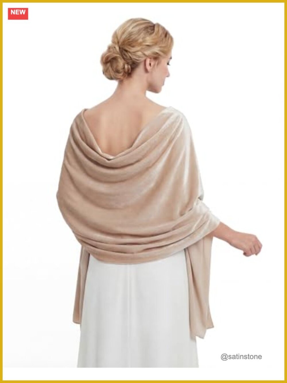 Women's Velvet Shawl Wrap for Evening Dresses Wedding Bridal Scarf